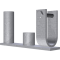 Construction fence hinge | only for construction fences with cross tubes left open